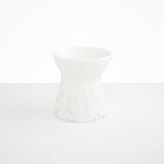 Dinosaur Designs Large Bow Vase in Snow Swirl Colour resin