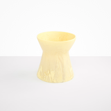 Dinosaur Designs Large Bow Vase in Lemon Colour resin.