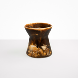 Dinosaur Designs Large Bow Vase in Dark Horn Colour resin.