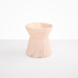 Dinosaur Designs Large Bow Vase in Rose Swirl Colour resin.