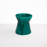 Dinosaur Designs Large Bow Vase in Mineral Swirl Colour resin.