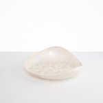 Dinosaur Designs Large Leaf Bowl in Chalk Swirl Colour resin