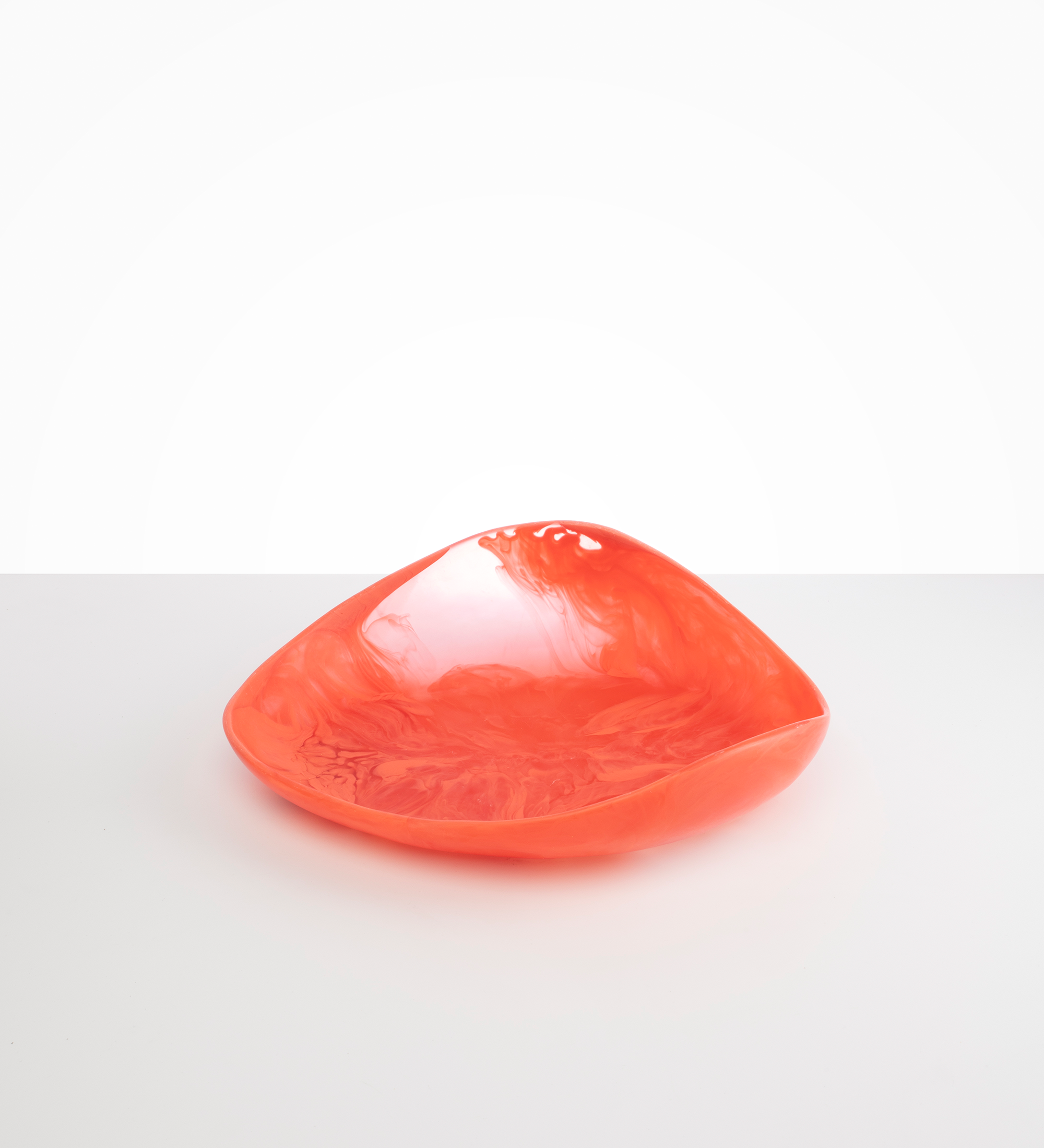 Dinosaur Designs Large Leaf Bowl Bowls in Lychee Colour resin