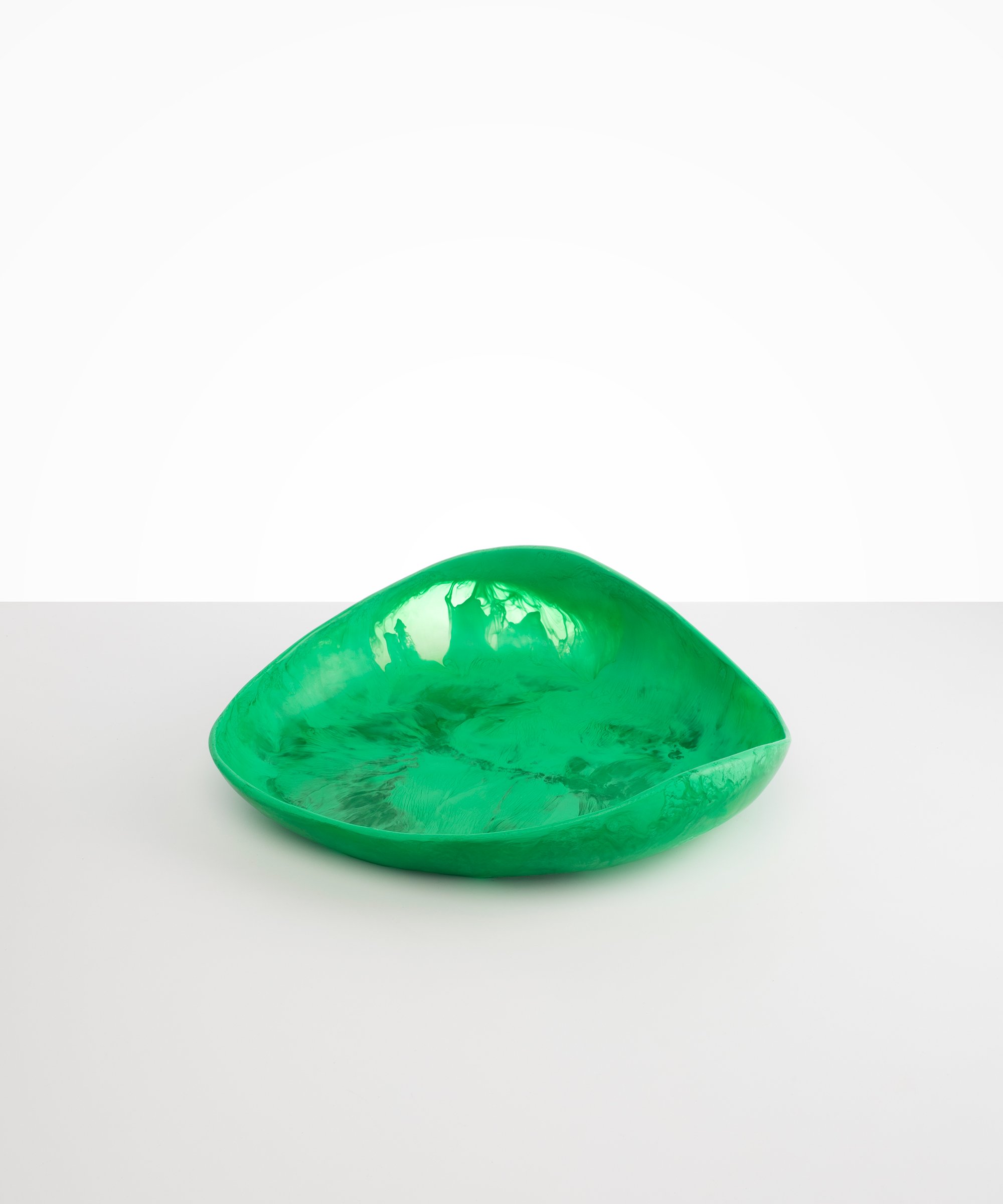 Dinosaur Designs Large Leaf Bowl in Leaf Colour resin