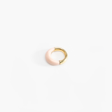 Dinosaur Designs Medium Horn Ring in Rose Swirl Colour resin with Nano-Coated Brass Material