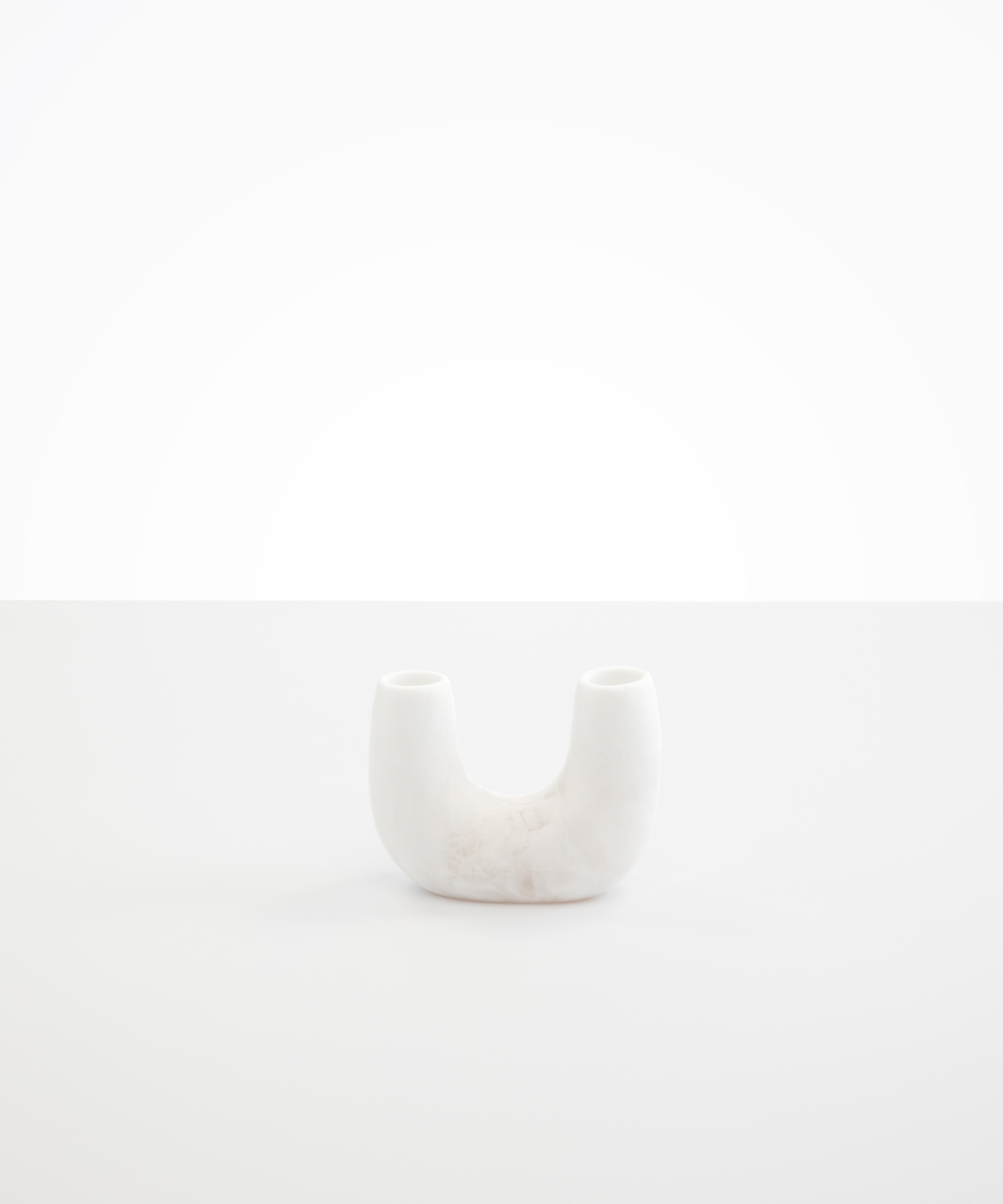 Dinosaur Designs Mini Branch Vase in Snow Swirl Colour resin