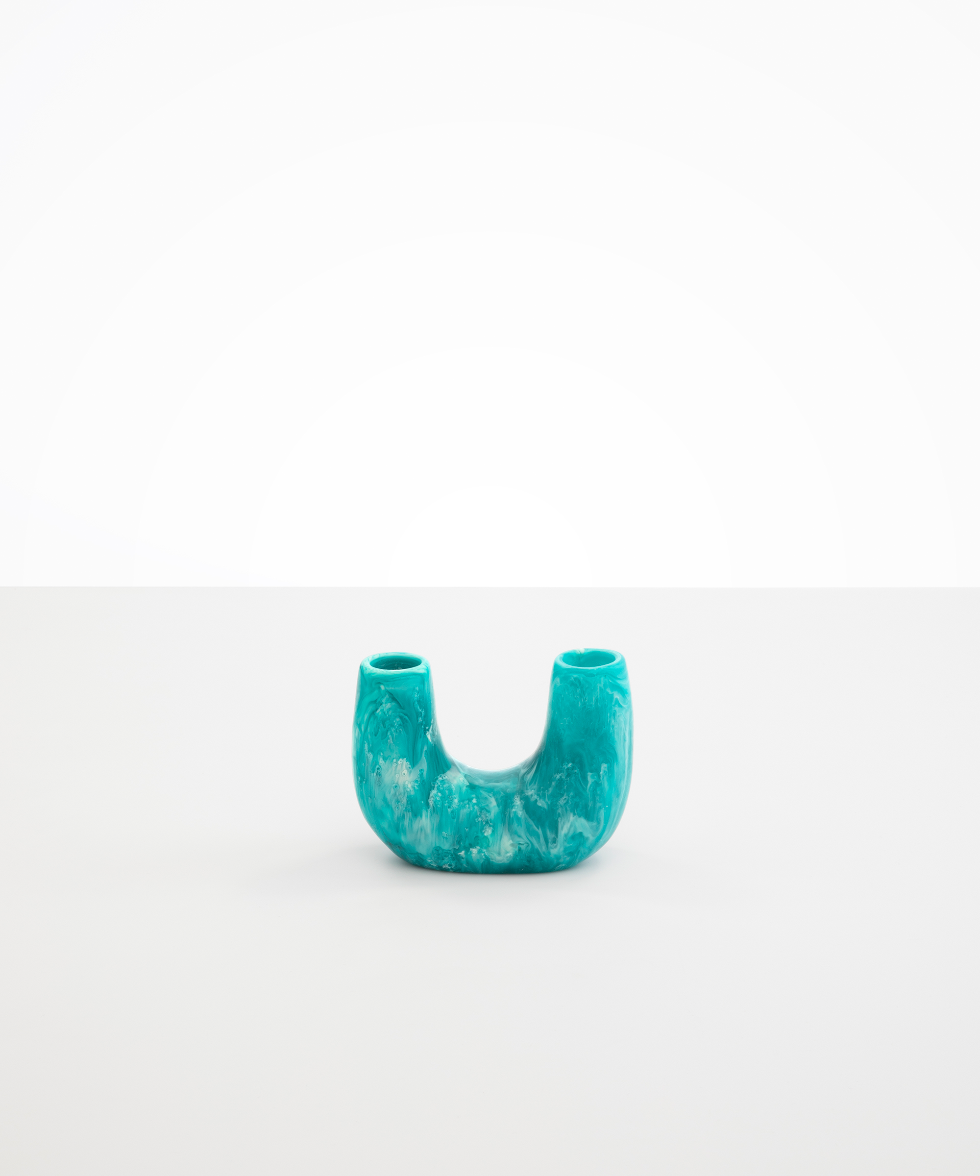 Dinosaur Designs Mini Branch Vase in Lagoon Colour resin