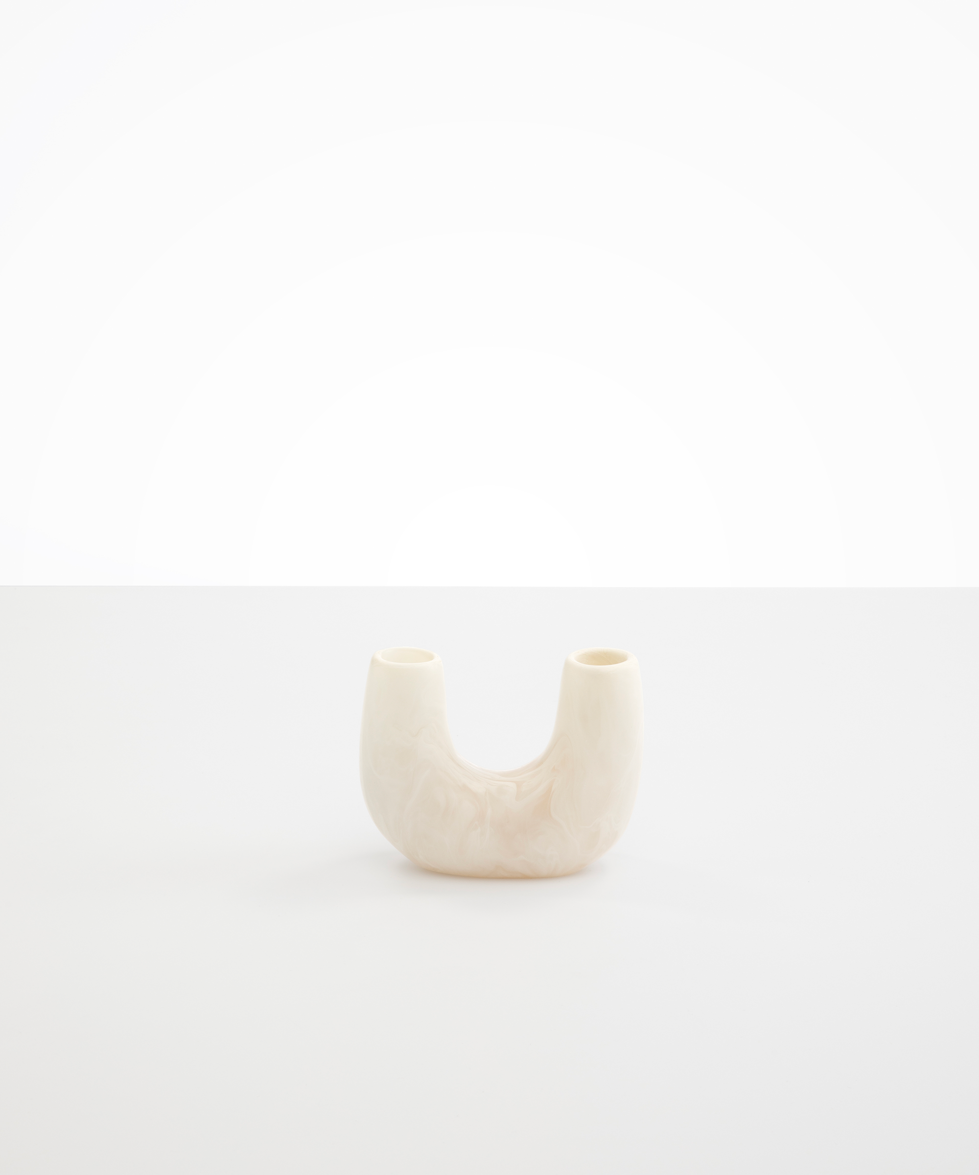 Dinosaur Designs Mini Branch Vase in Chalk Swirl Colour resin