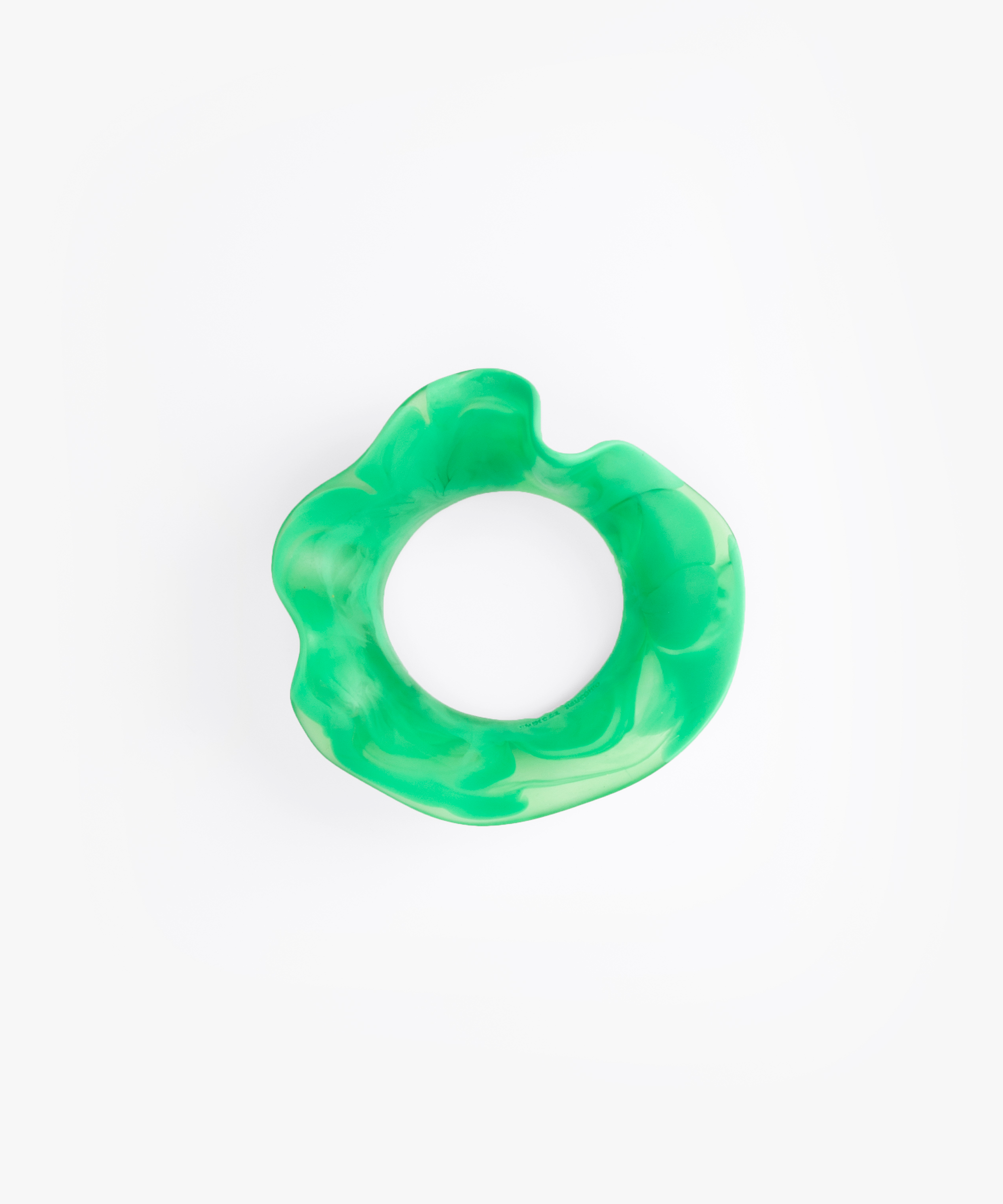 Dinosaur Designs Orchid Bangle in Leaf Colour resin with Wide Fit.