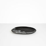 Dinosaur Designs Large Temple Platter in Black Marble Colour resin