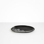 Dinosaur Designs Large Temple Platter in Black Marble Colour resin.