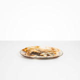 Dinosaur Designs Large Temple Platter in Light Horn Colour resin