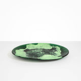 Dinosaur Designs Long Temple Platter in Moss Colour resin
