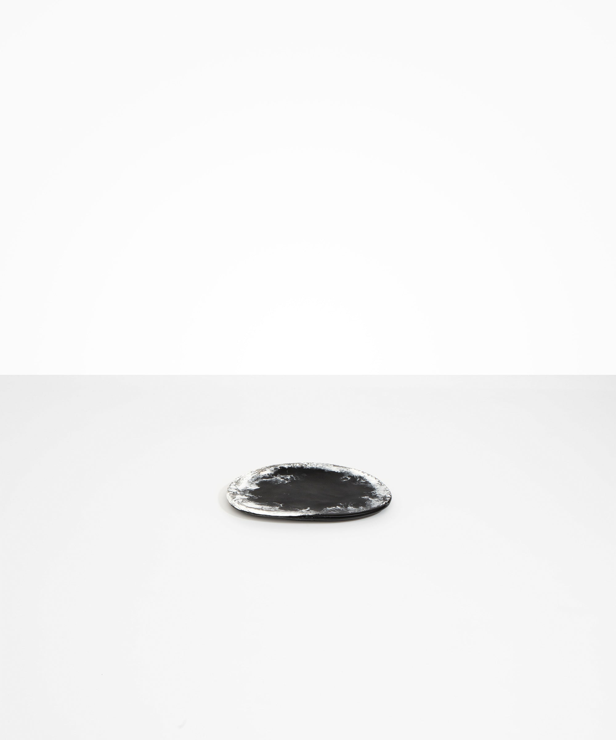 Dinosaur Designs Temple Side Plate in Black Marble Colour resin..