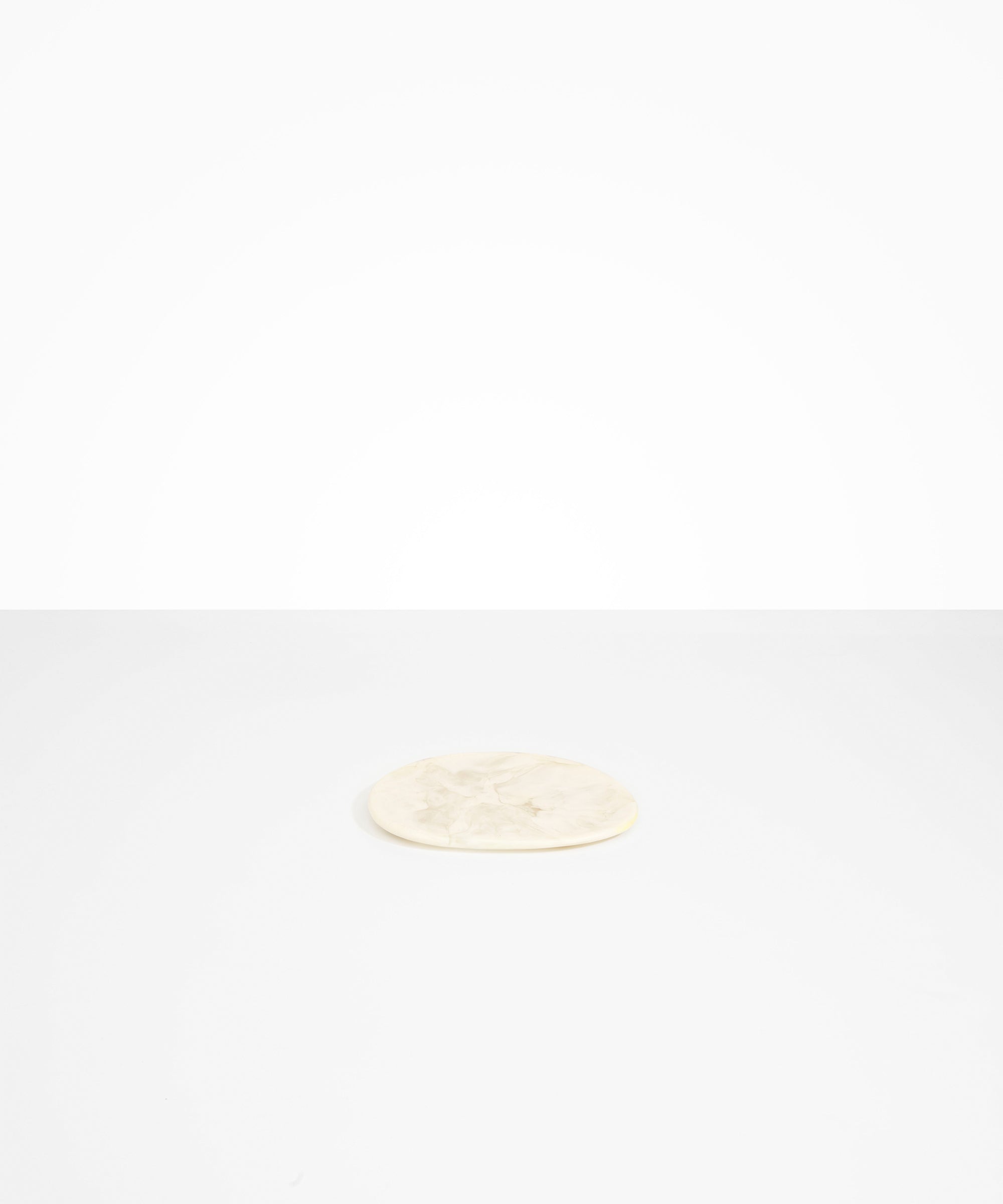 Dinosaur Designs Temple Side Plate in Chalk Swirl Colour resin