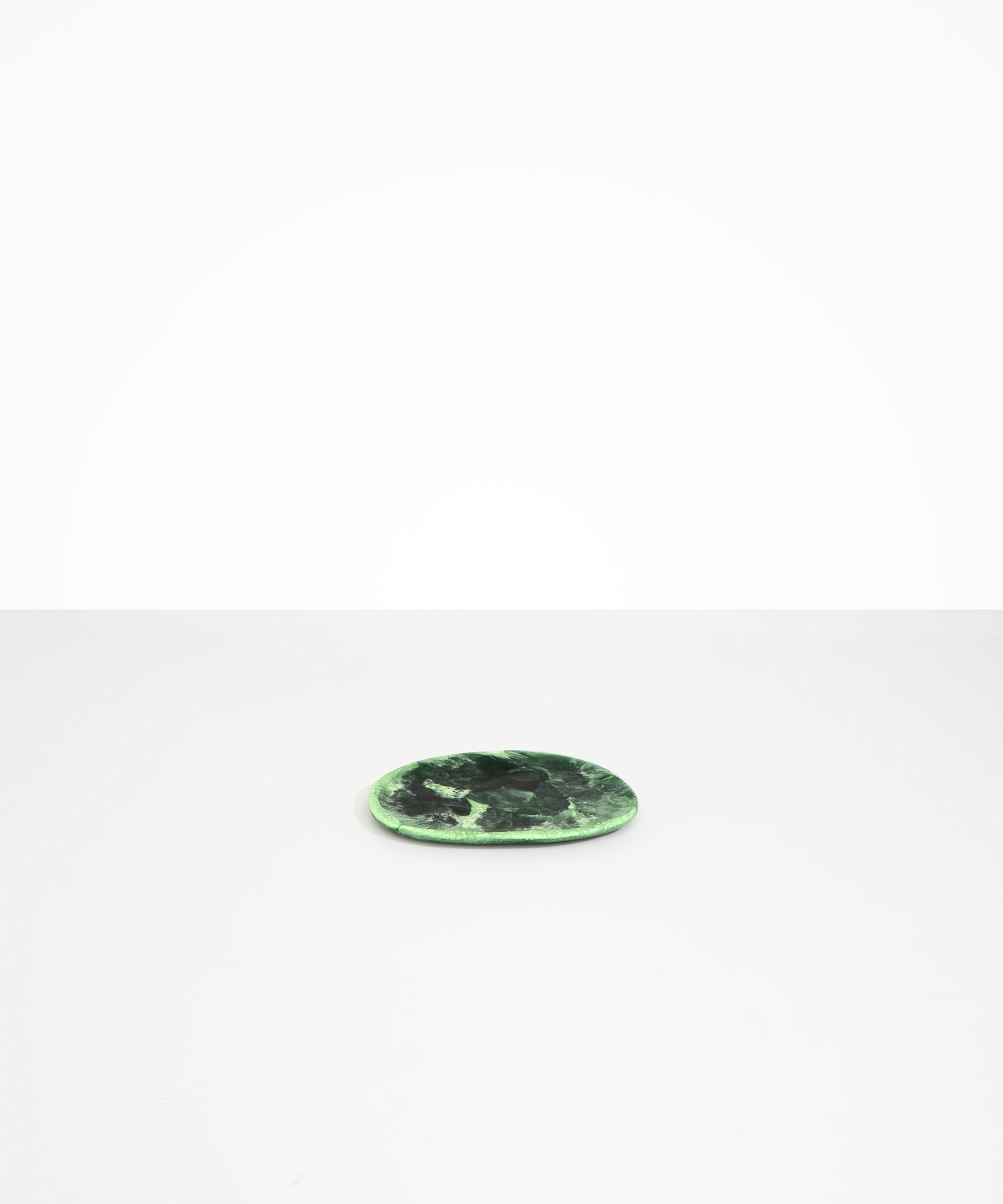Dinosaur Designs Temple Side Plate in Moss Colour resin.