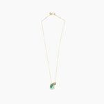 Dinosaur Designs Joie De Vivre Pendant Necklaces in Moss Colour resin with Gold-Filled Material