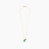 Dinosaur Designs Joie De Vivre Pendant Necklaces in Moss Colour resin with Gold-Filled Material