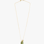 Dinosaur Designs Joie De Vivre Pendant Necklaces in Olive Colour resin with Gold-Filled Material