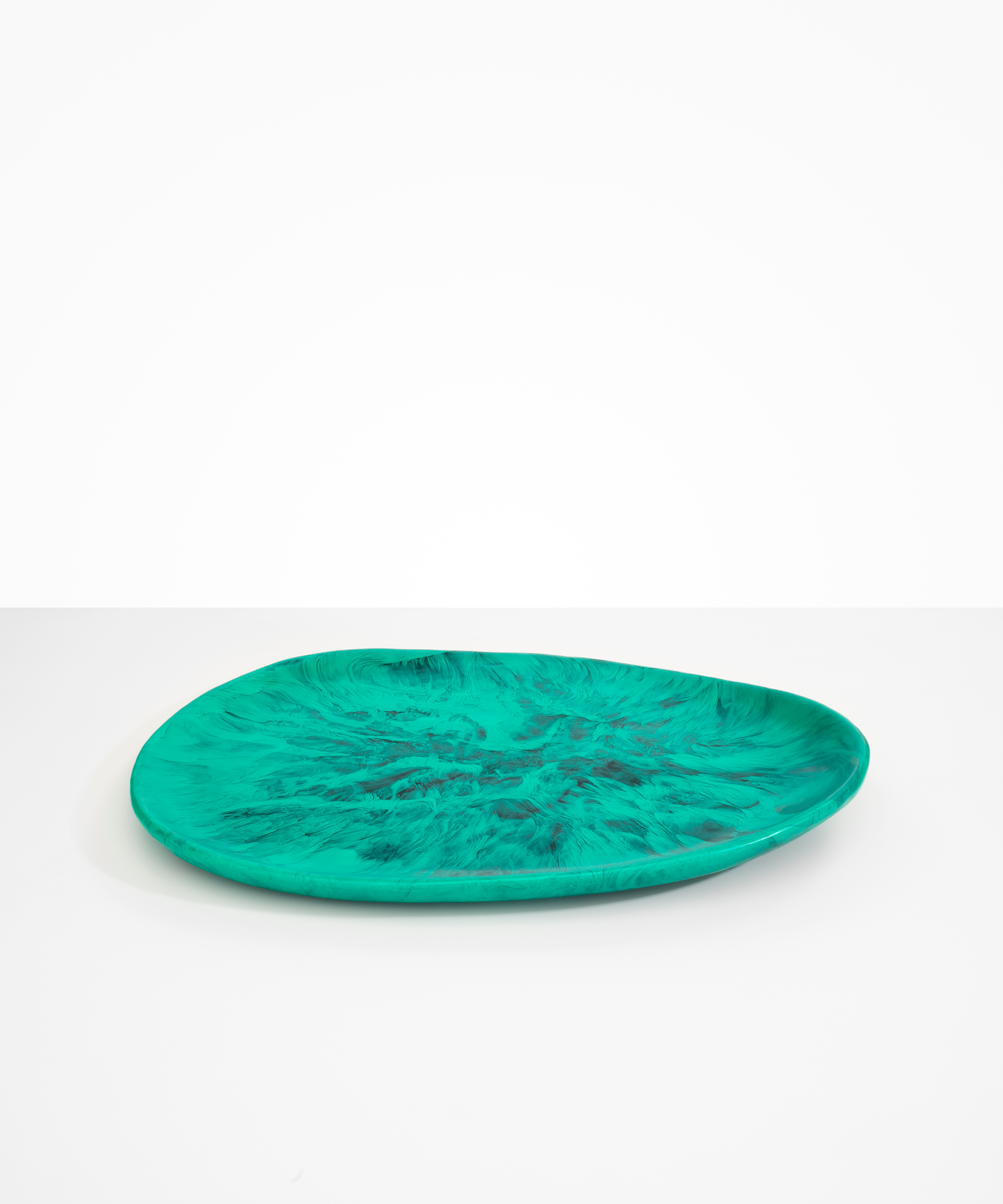 Dinosaur Designs Large Pebble Platter Serving Platters in Mineral Swirl Colour resin