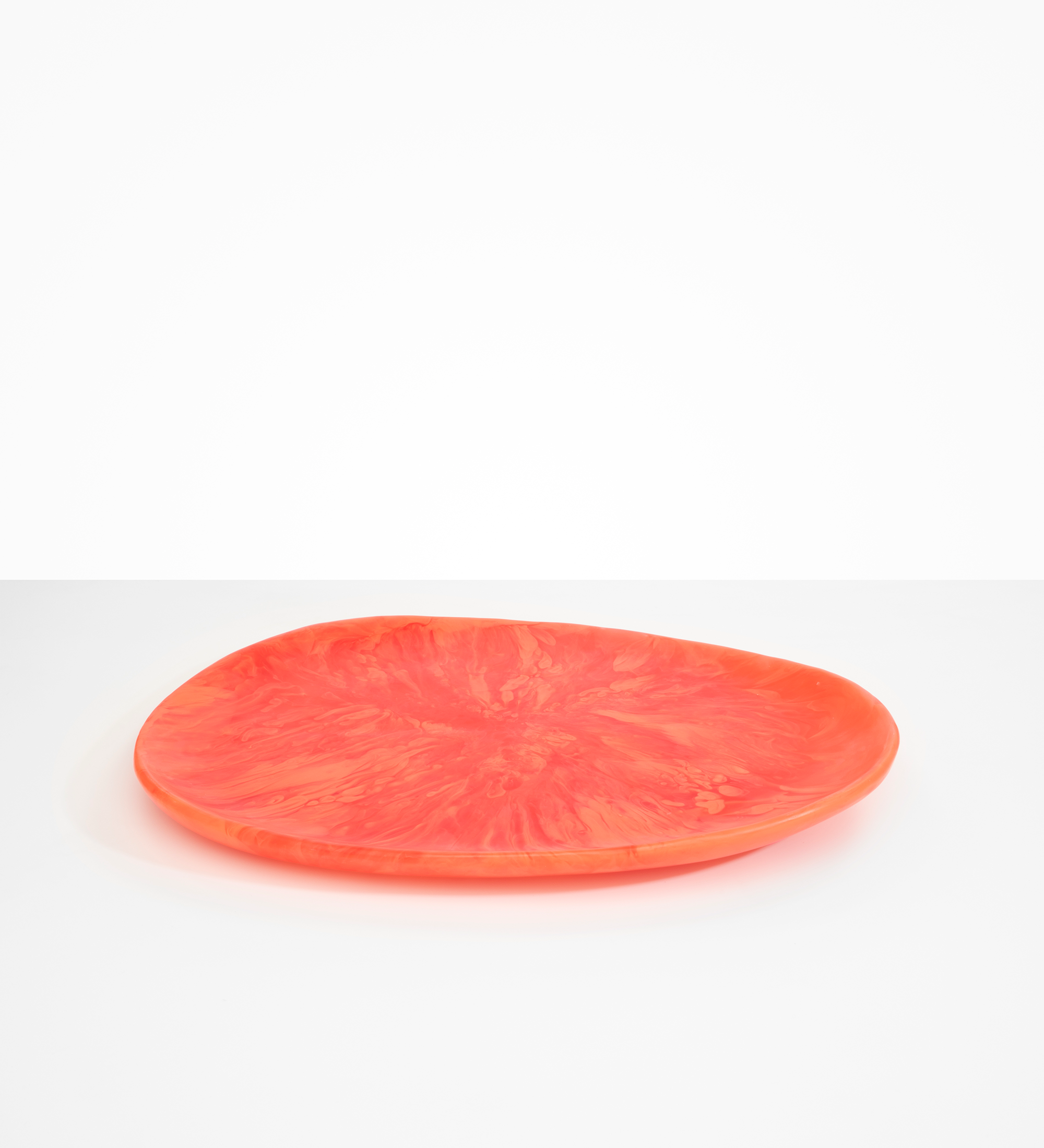 Dinosaur Designs Large Pebble Platter Serving Platters in Lychee Colour resin