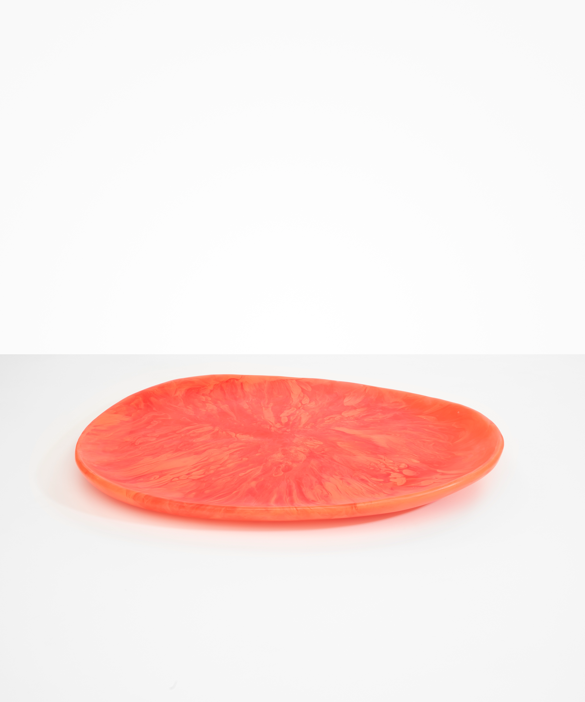 Dinosaur Designs Large Pebble Platter Serving Platters in Lychee Colour resin