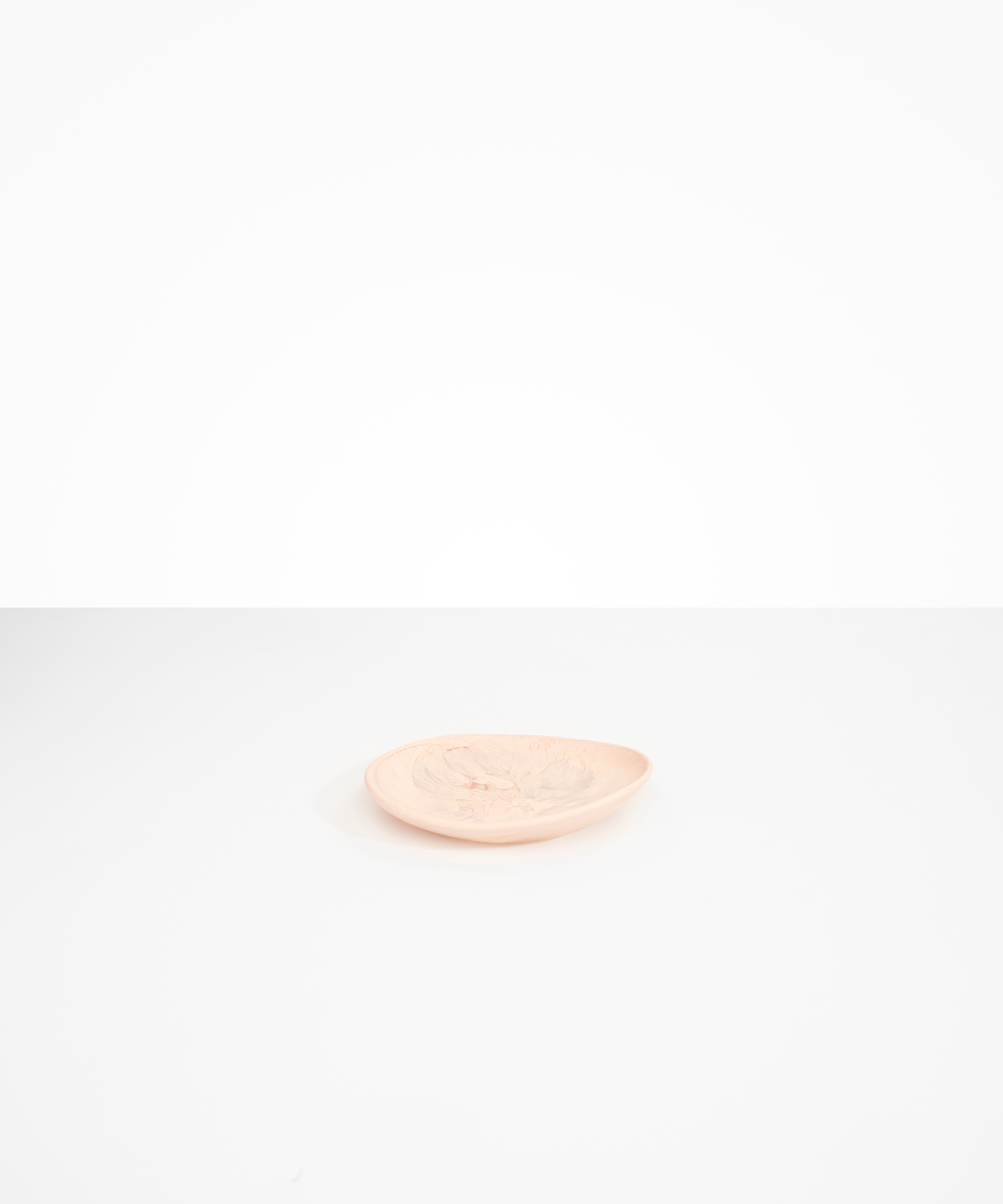 Dinosaur Designs Pebble Side Plate in Rose Swirl Colour resin