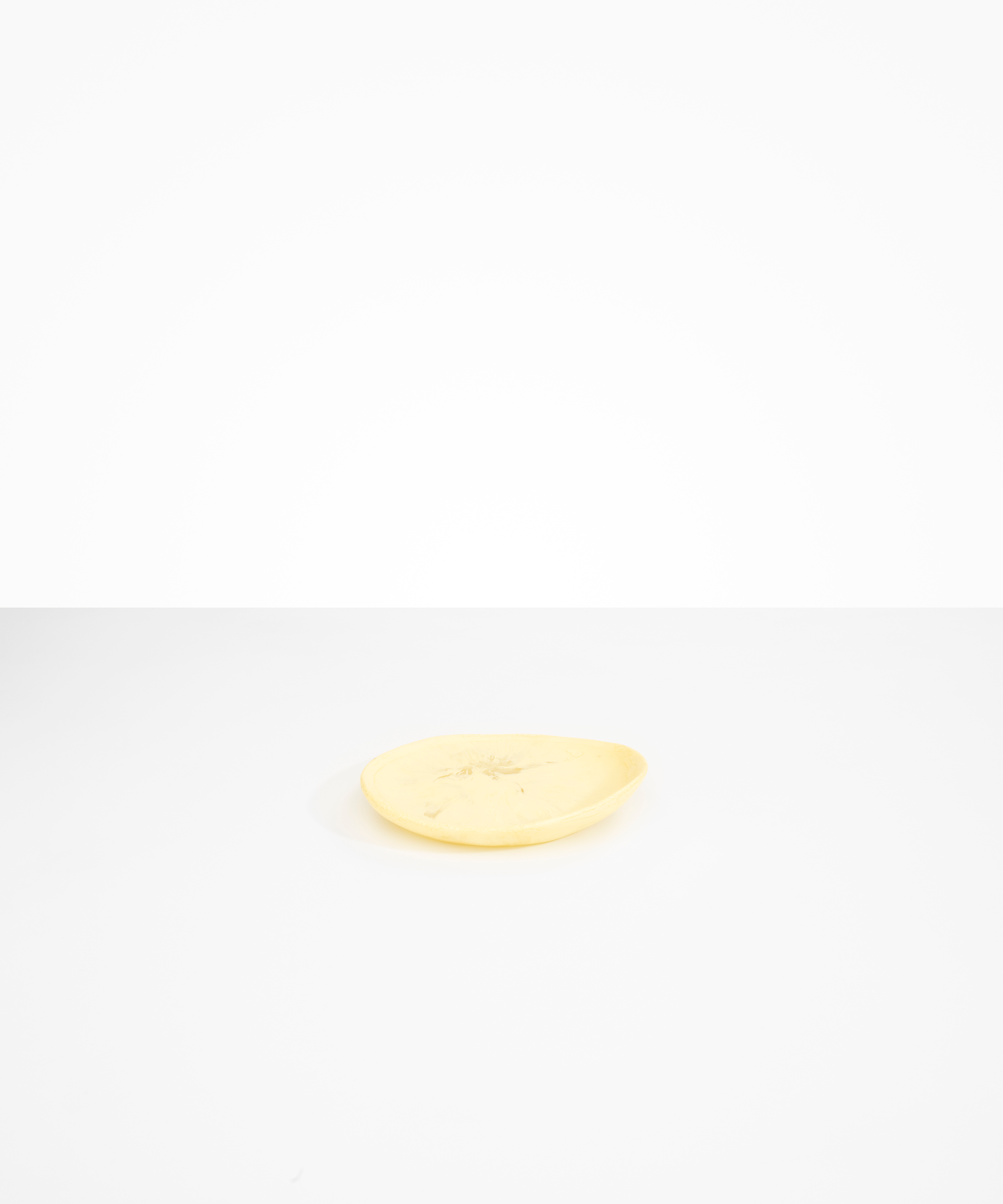 Dinosaur Designs Pebble Side Plate in Lemon Colour resin