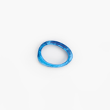 Dinosaur Designs Rock Wishbone Bangle in Sky Colour resin with Wide Fit