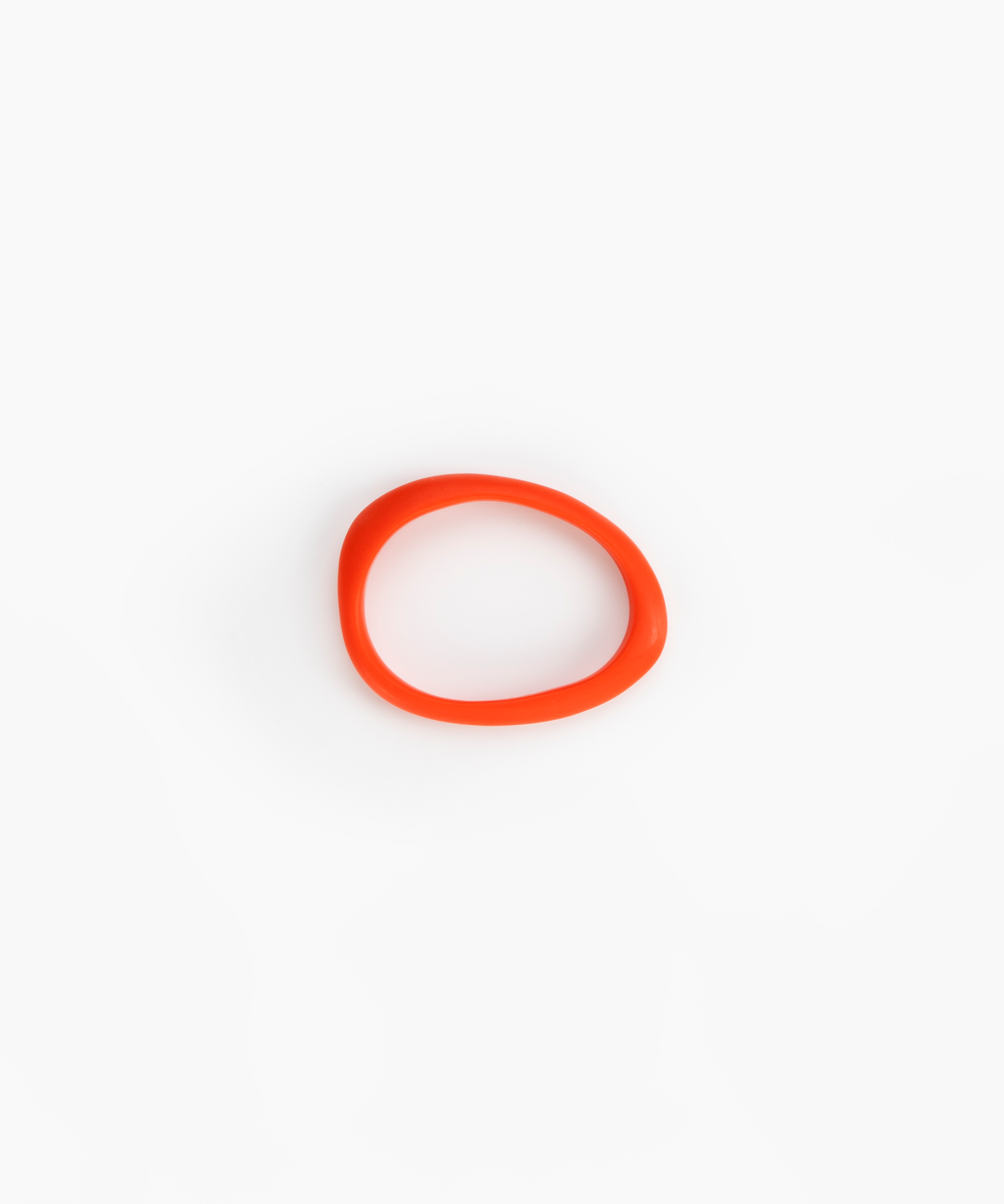 Dinosaur Designs Rock Wishbone Bangle Bracelets in Coral Pop Colour resin with Wide Fit