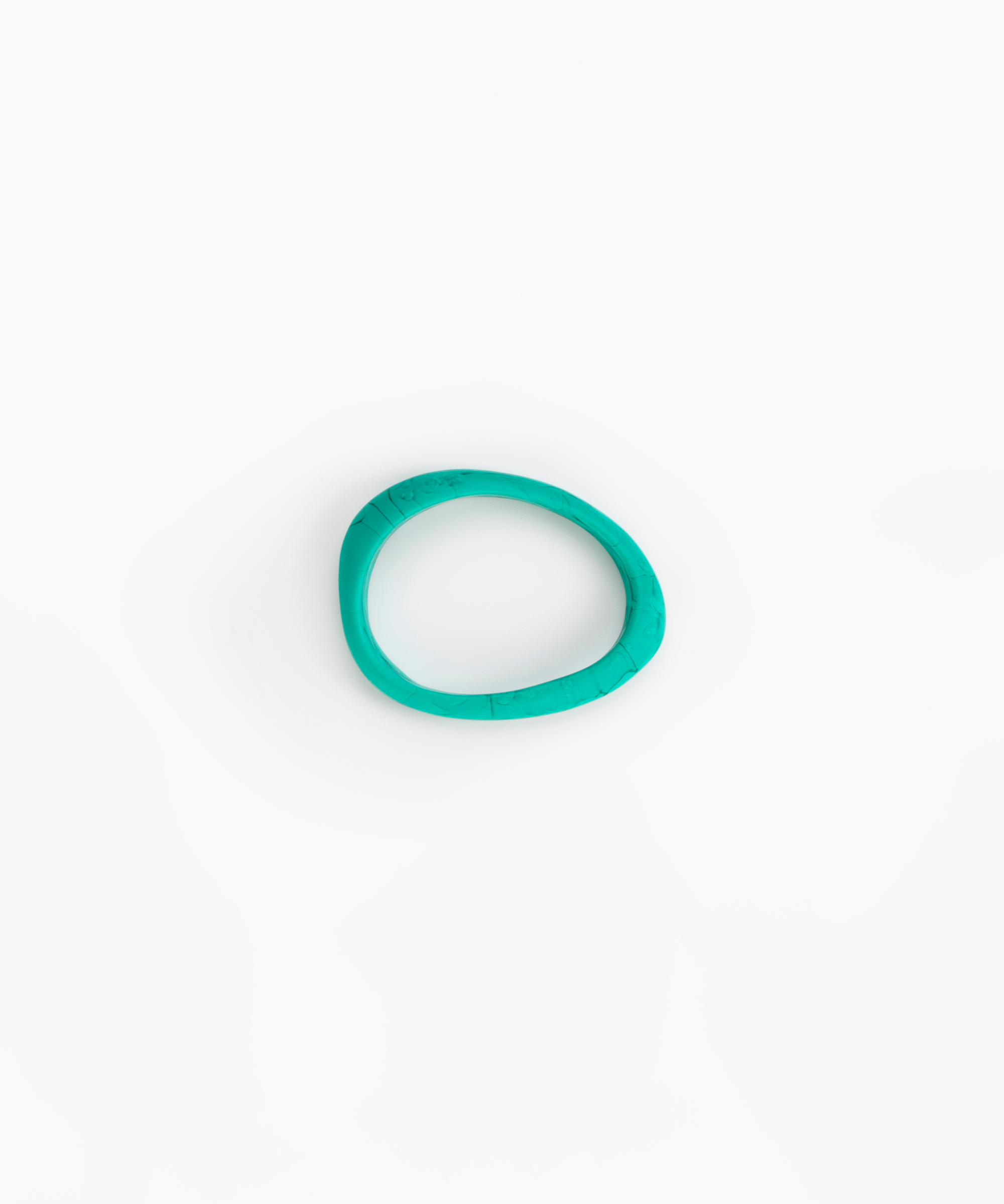 Dinosaur Designs Rock Wishbone Bangle in Mineral Swirl Colour resin with Wide Fit