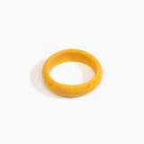 Dinosaur Designs Medium Organic Oval Bangle Bracelets in Honeycomb Colour resin with Wide Fit