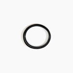 Dinosaur Designs Polished Classic Wishbone Bangle in Black Marble Colour resin with Wide Fit