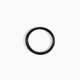 Dinosaur Designs Polished Classic Wishbone Bangle in Black Colour resin with Wide Fit