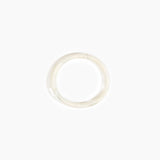 Dinosaur Designs Polished Classic Wishbone Bangle in Chalk Swirl Colour resin with Wide Fit
