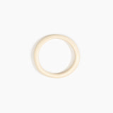 Dinosaur Designs Polished Classic Wishbone Bangle in Cream Colour resin with Wide Fit