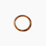 Dinosaur Designs Polished Classic Wishbone Bangle in Dark Horn Colour resin with Narrow Fit.