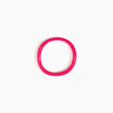 Dinosaur Designs Polished Classic Wishbone Bangle in Flamingo Colour resin with Regular Fit.