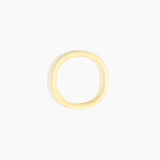 Dinosaur Designs Polished Classic Wishbone Bangle in Lemon Colour resin with Regular Fit.
