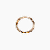 Dinosaur Designs Polished Classic Wishbone Bangle in Light Horn Colour resin with Narrow Fit