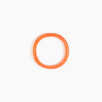 Dinosaur Designs Polished Classic Wishbone Bangle in Lychee Colour resin with Regular Fit