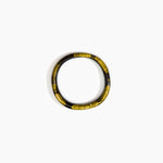 Dinosaur Designs Polished Classic Wishbone Bangle in Malachite Colour resin with Wide Fit