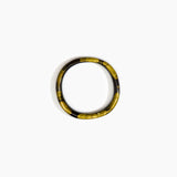 Dinosaur Designs Polished Classic Wishbone Bangle in Malachite Colour resin with Wide Fit