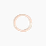 Dinosaur Designs Polished Classic Wishbone Bangle in Rose Swirl Colour resin with Wide Fit.