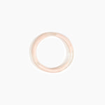 Dinosaur Designs Polished Classic Wishbone Bangle in Rose Swirl Colour resin with Wide Fit