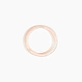 Dinosaur Designs Polished Classic Wishbone Bangle in Rose Swirl Colour resin with Wide Fit