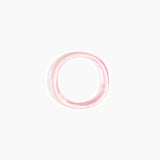 Dinosaur Designs Polished Classic Wishbone Bangle in Shell Pink Colour resin with Wide Fit.