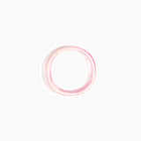 Dinosaur Designs Polished Classic Wishbone Bangle in Shell Pink Colour resin with Wide Fit