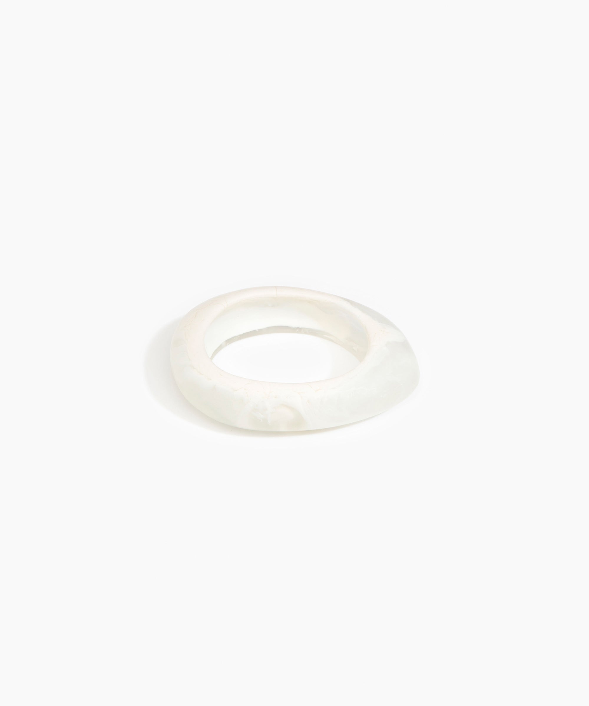 Dinosaur Designs SBRCKSML Small Rock Bangle CHALK SWIRL..