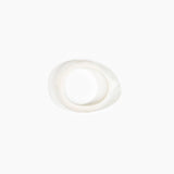 Dinosaur Designs Small Rock Bangle in Chalk Swirl Colour resin with Wide Fit